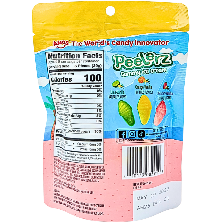 Amos Peelerz Ice Cream - 6oz