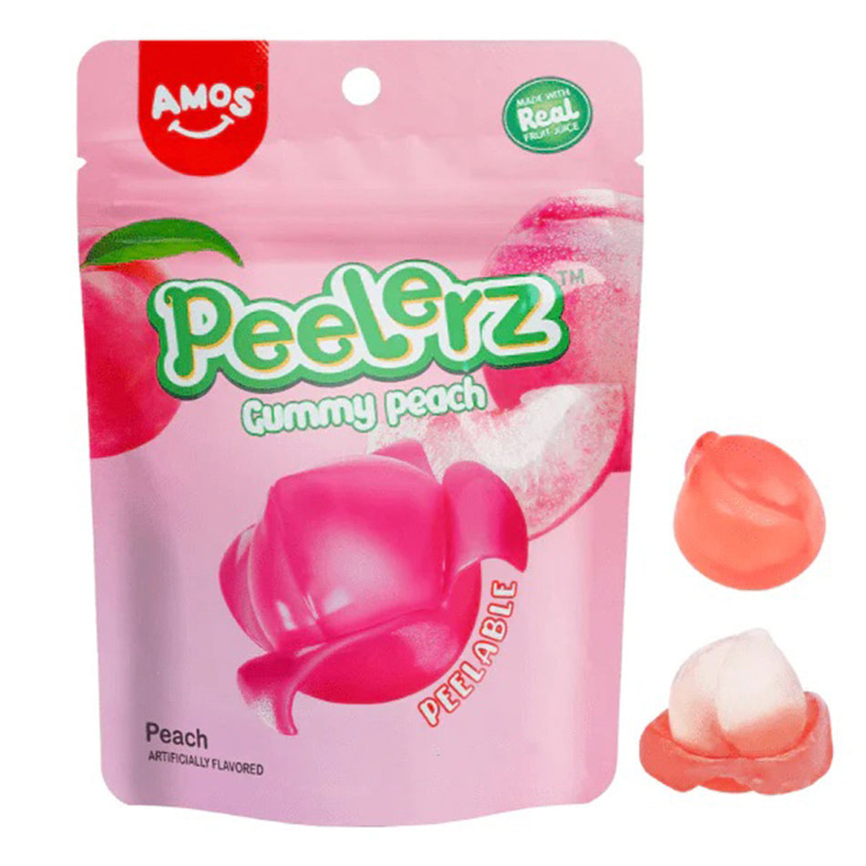 Amos Peelerz Gummy Peach - 6oz