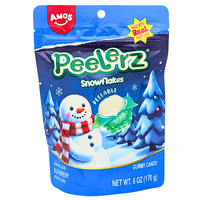 Amos Peelerz Snowflakes Holiday Gummy - 6oz