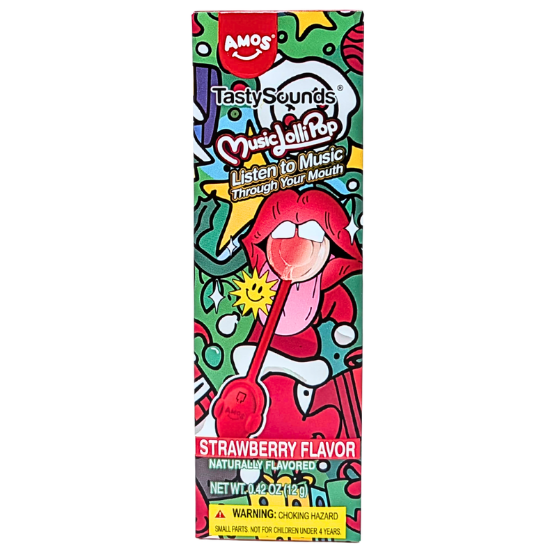 Amos TastySounds Christmas Music Lollipop - 0.42oz