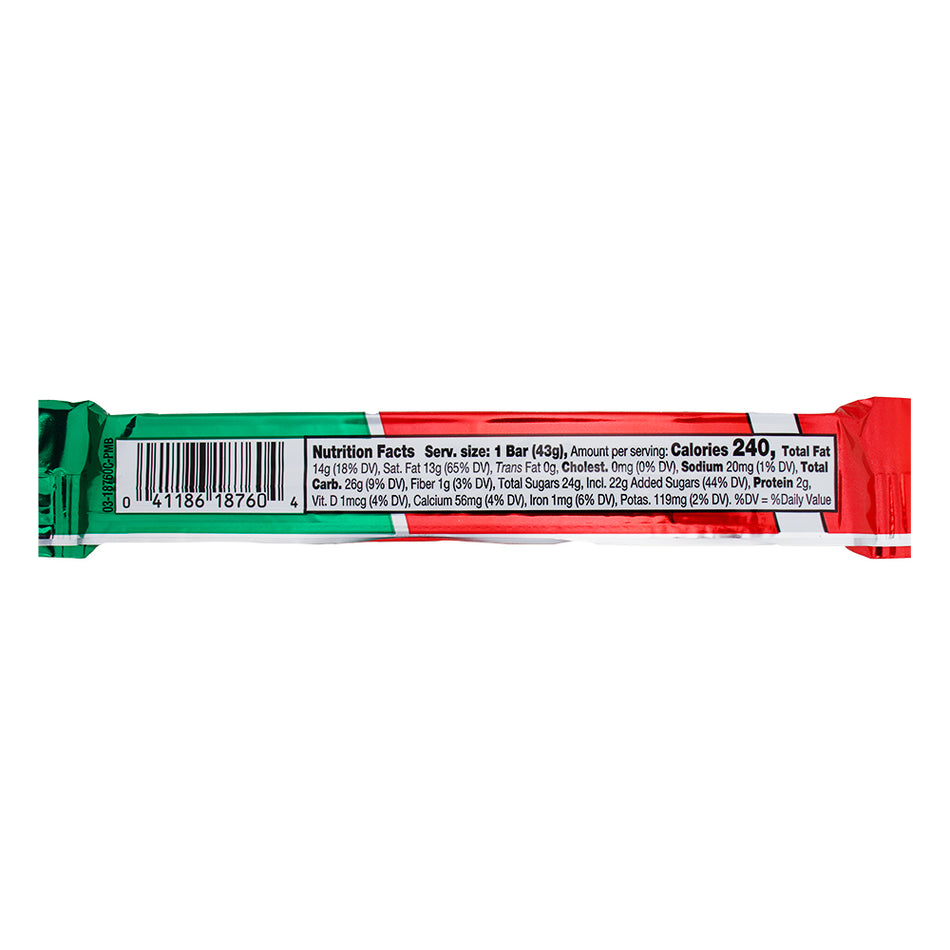 Andes Peppermint Bark Snap Bar - 1.5oz Nutrition Facts Ingredients