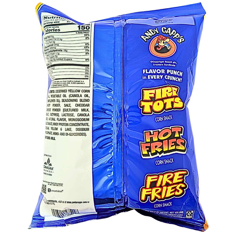 Andy Capp's Cheesy Tots Puffcorn - 3.75oz