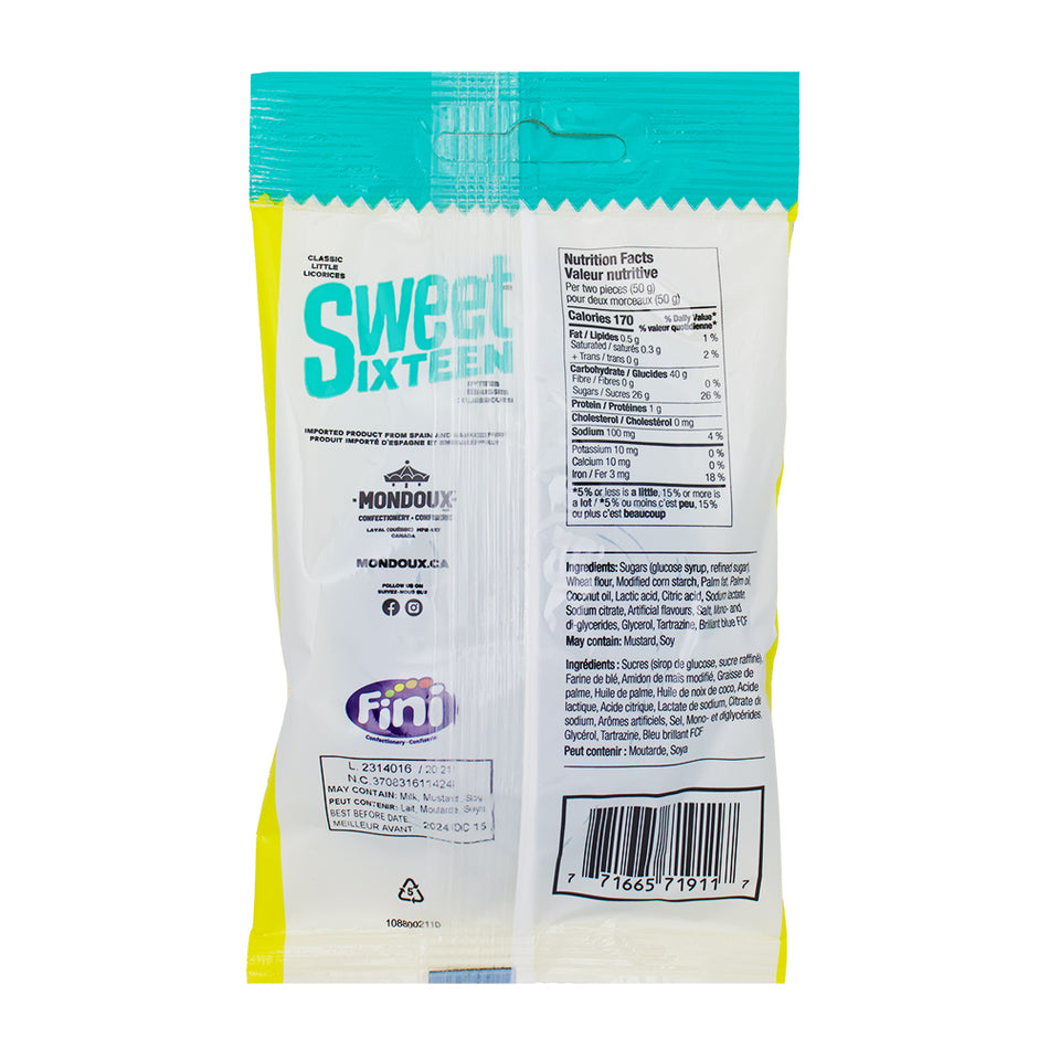 Sweet Sixteen Apple Ribbon - 125g Nutrition Facts Ingredients