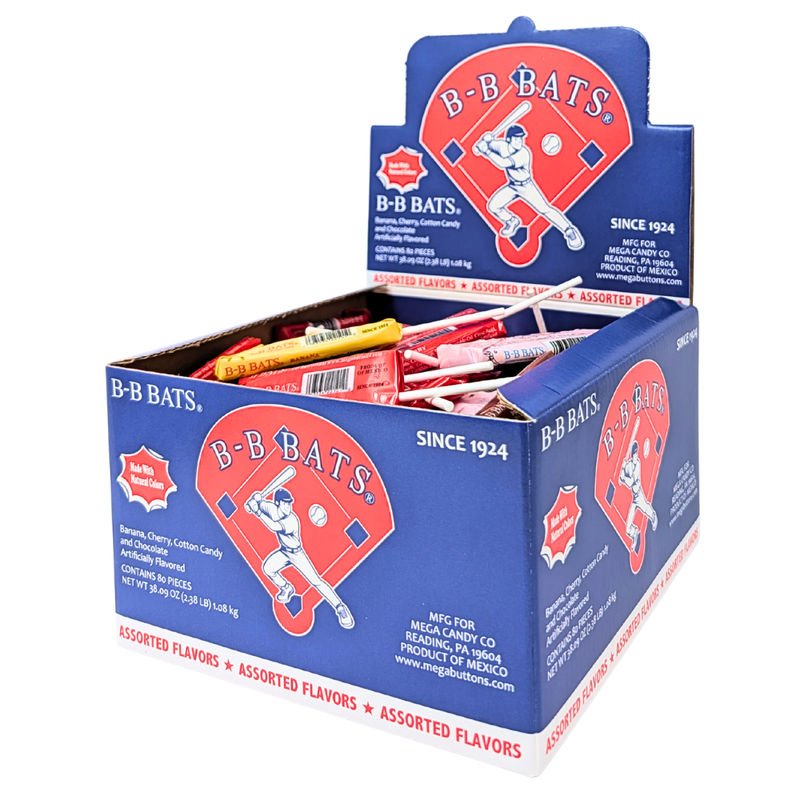 B B Bats Taffy Lollipops - 80ct