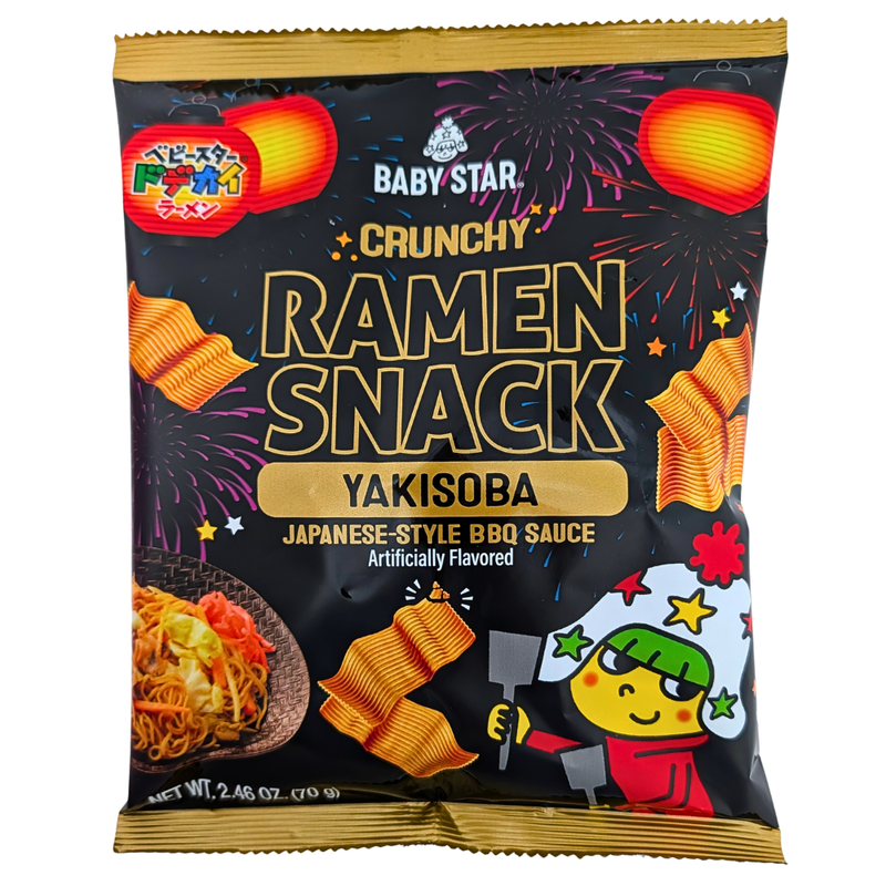 Baby Star Crunchy Ramen Snack Yakisoba - 70g