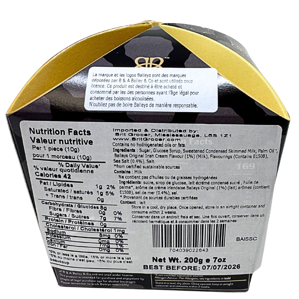 Baileys Salted Fudge Caramels Crown Box - 200g