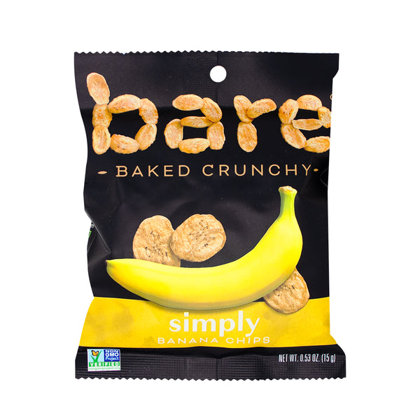 BANANA CHIPS ブラックファーコート Bare Baked Crunchy Simply Banana Chips | Candy Funhouse – Candy