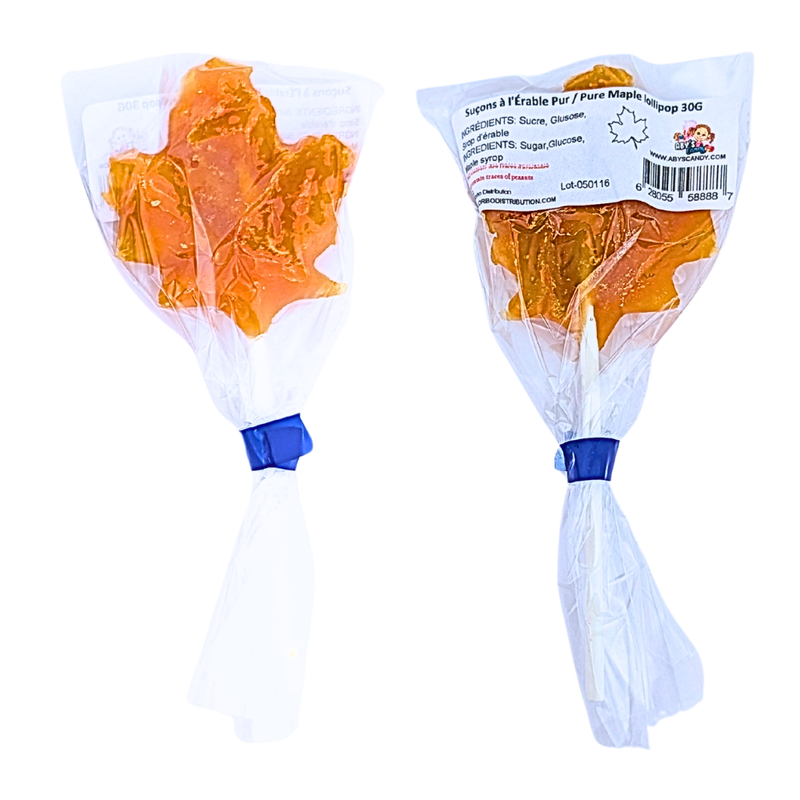 Barley Sugar Lollipop Pure Maple - 30g