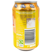 Barr Pineapple Soda No sugar (UK) - 330mL