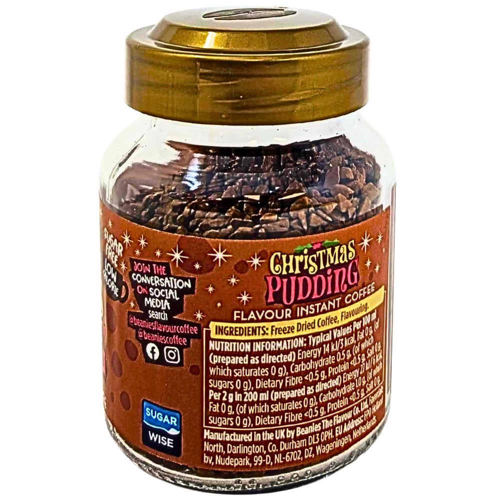 Beanies Christmas Pudding Instant Coffee (UK) - 50g