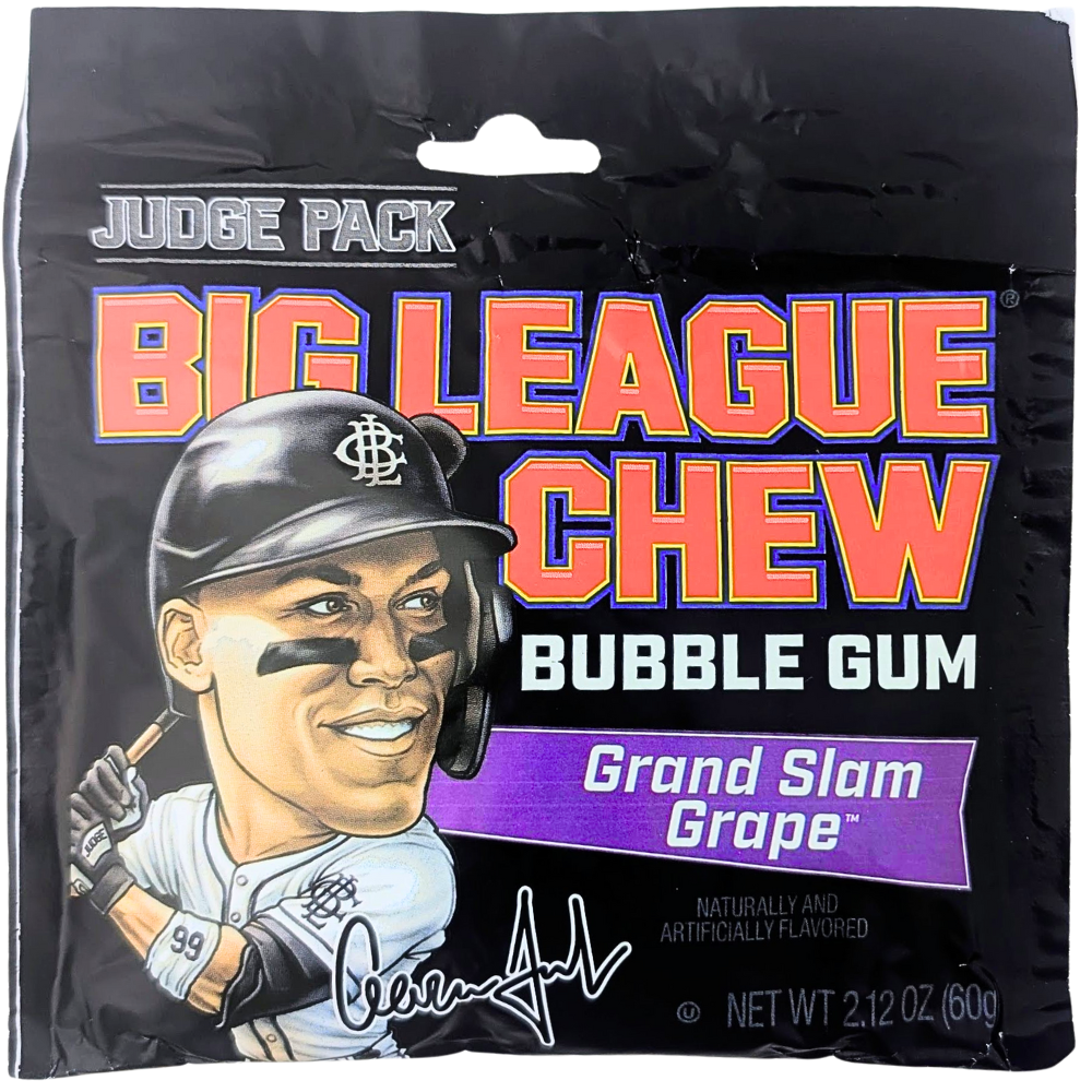 Big League Chew Aaron Judge Grand Slam Grape - 2.12oz