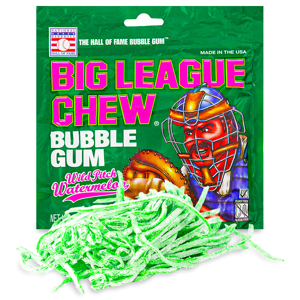 Big League Chew Bubble Gum - Wild Pitch Watermelon | Candy Funhouse US