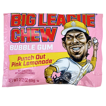 Big League Chew Punch Out Pink Lemonade - 2.12oz