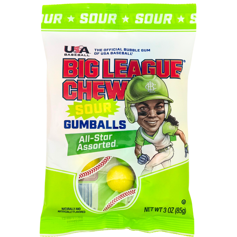 Big League Chew Sour Gumballs - 3oz