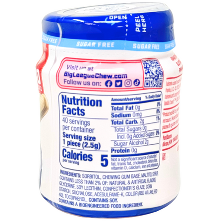 Big League Chew Sugar Free Gumballs - 3.7oz