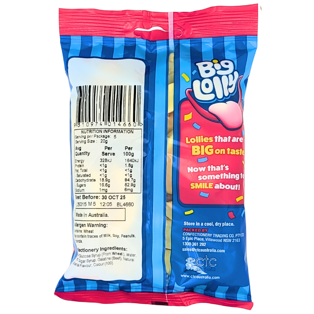Big Lolly Banana (Australia) - 100g
