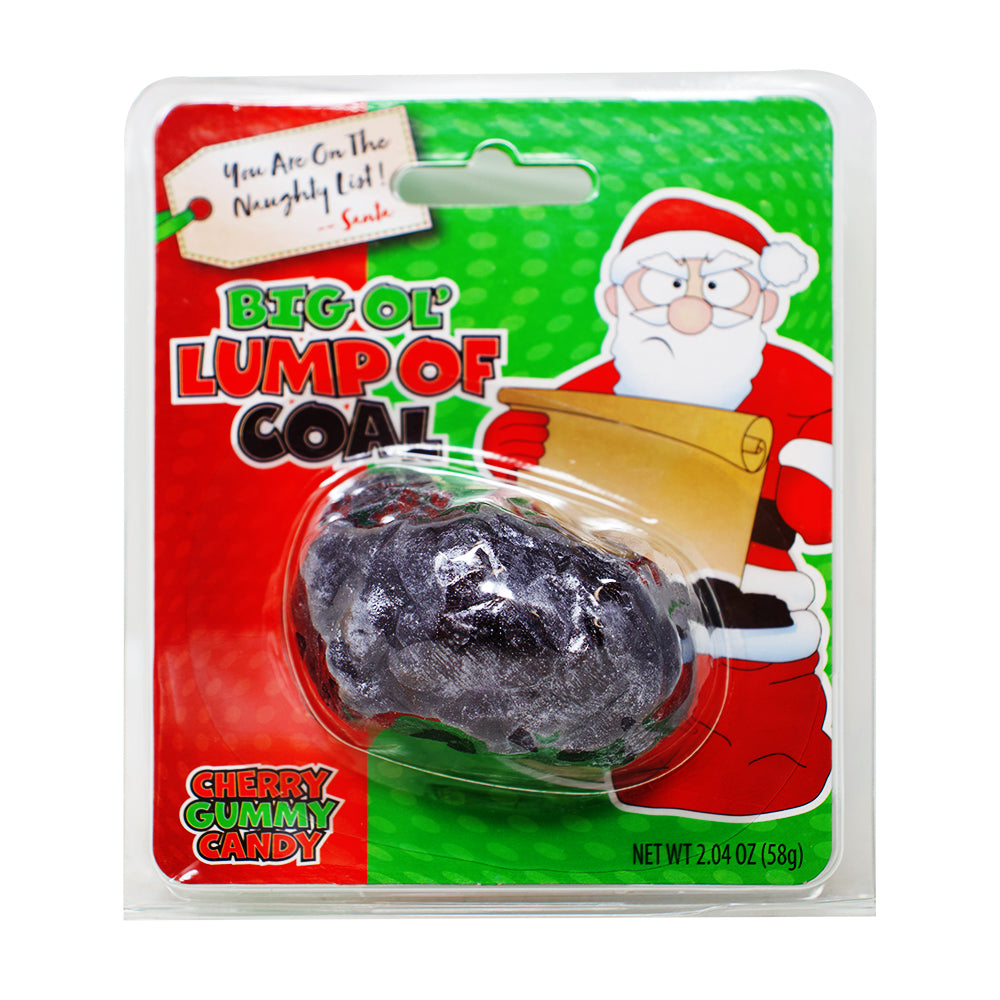 Big Ol' Lump of Coal Gummy - 2.04oz -Gag Gifts - Stocking Stuffer Ideas 