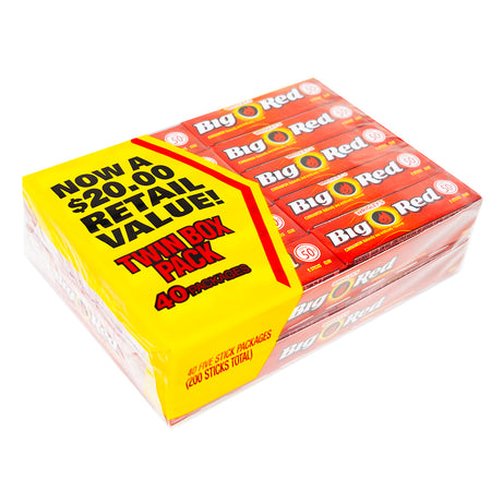 Wrigley's Big Red Gum 5 Stick Packs - 40CT