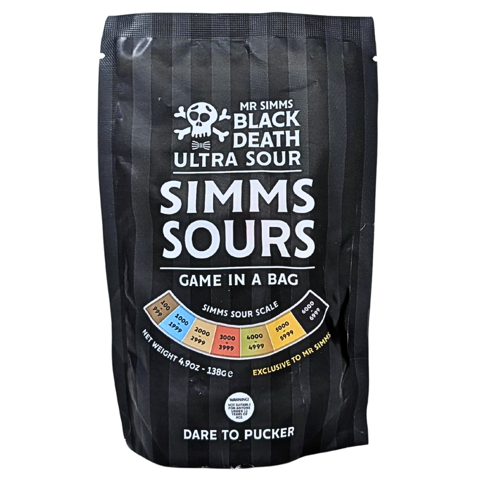 Black Death Ultra Sour Simms Sours (UK) - 138g