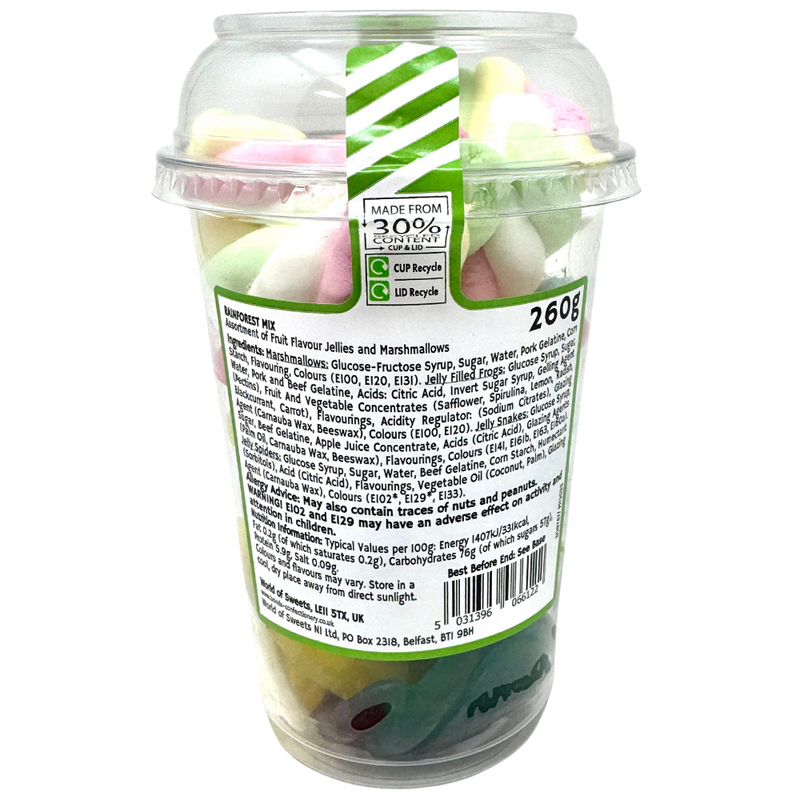 Bonds Rain Forest Mix Candy Cup (UK) - 260g