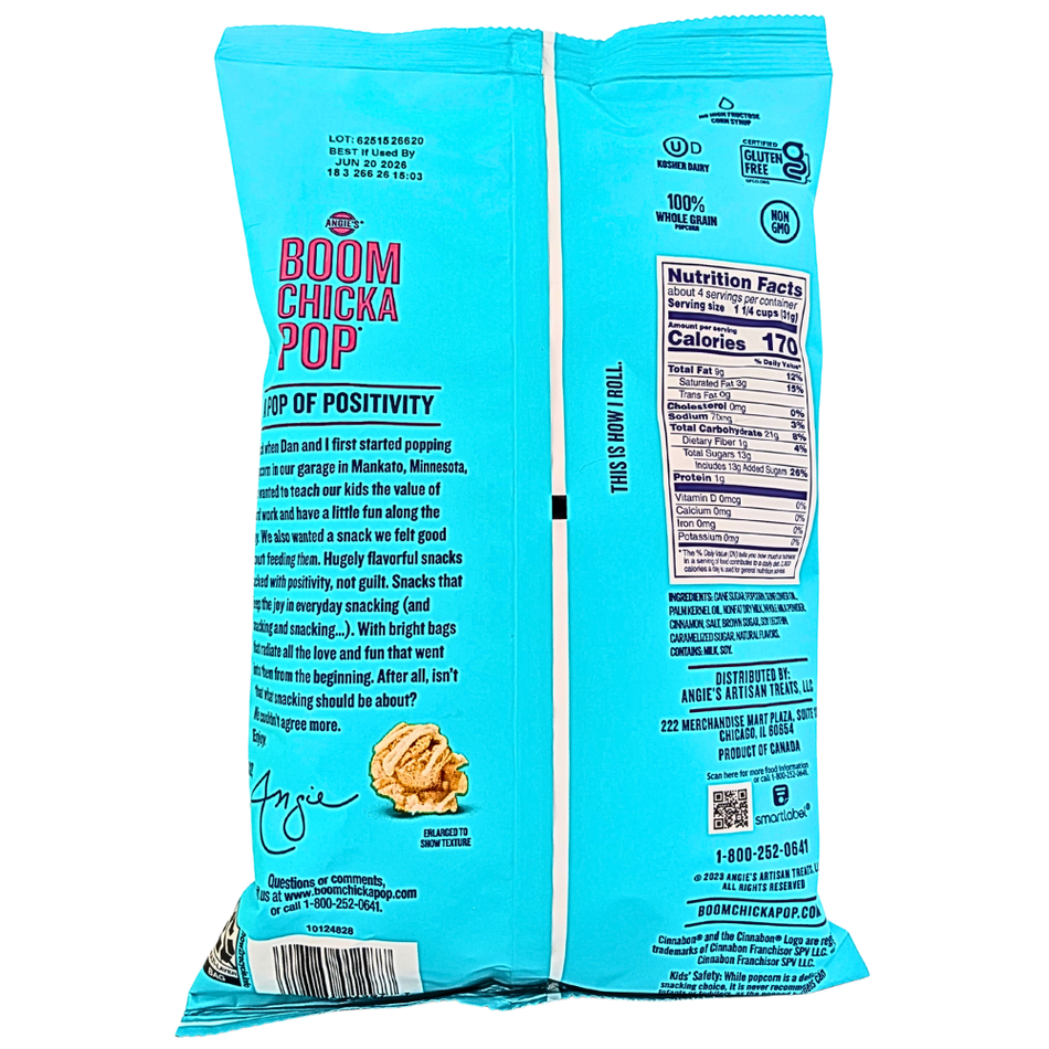 Boom Chicka Pop Cinnabon Kettle Corn - 128g