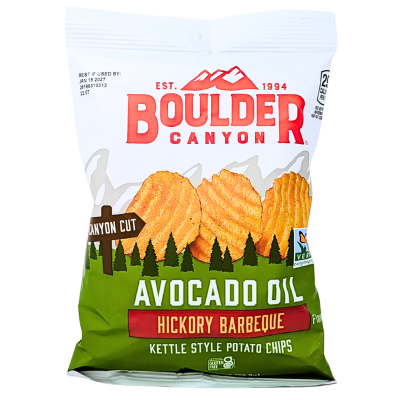Boulder Kettle Chips Hickory Barbeque - 2oz