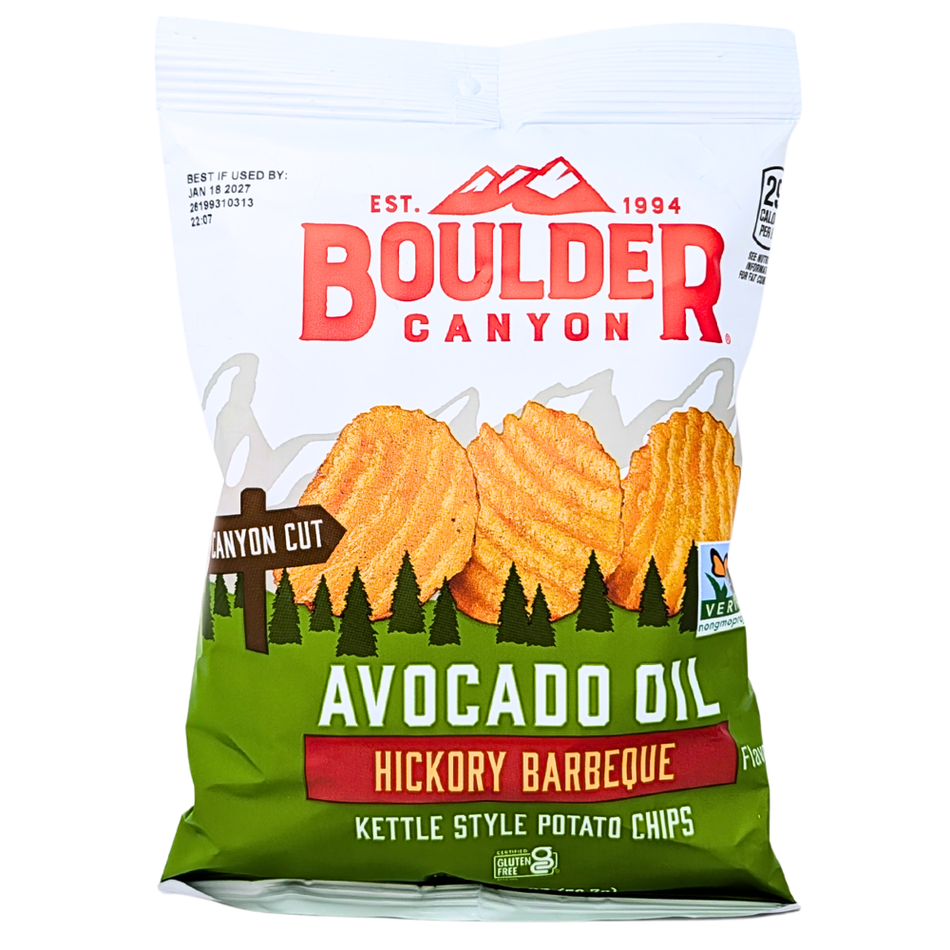 Boulder Kettle Chips Hickory Barbeque - 2oz