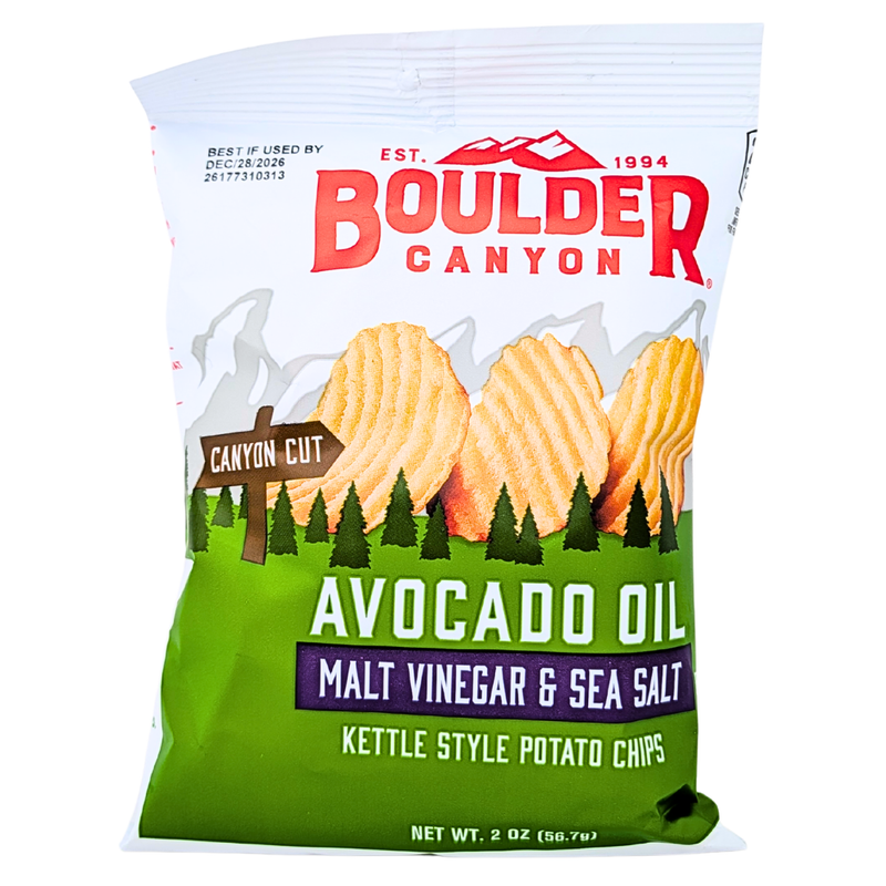 Boulder Kettle Chips Malt Vinegar & Sea Salt - 2oz