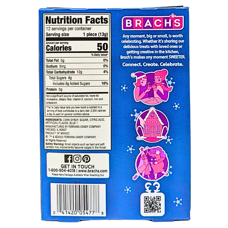 Brach's Blueberry Candy Canes 12ct - 5.3oz