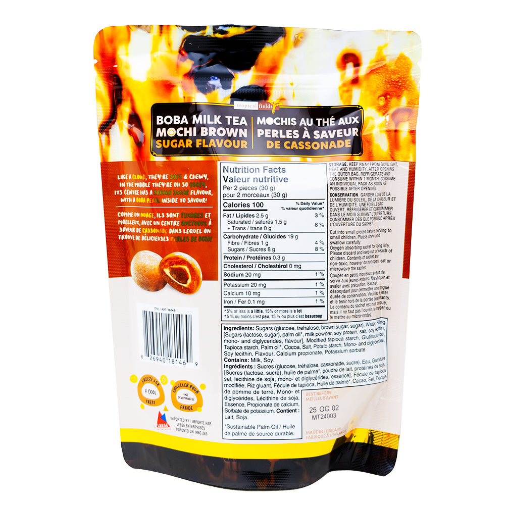 Brown Sugar Flavoured Mochi - 178g  Nutrition Facts Ingredients
