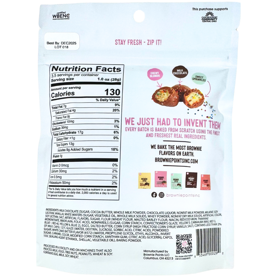 Brownie Points Birthday Cake Blondie Brownie Bites - 3.5oz