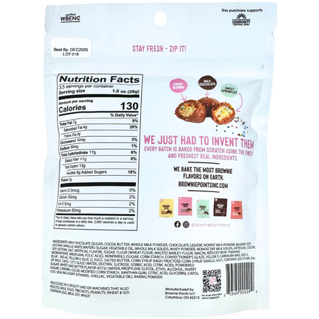 Brownie Points Birthday Cake Blondie Brownie Bites - 3.5oz