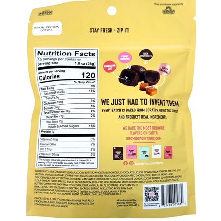 Brownie Points Salty Caramel Brownie Bites - 3.5oz