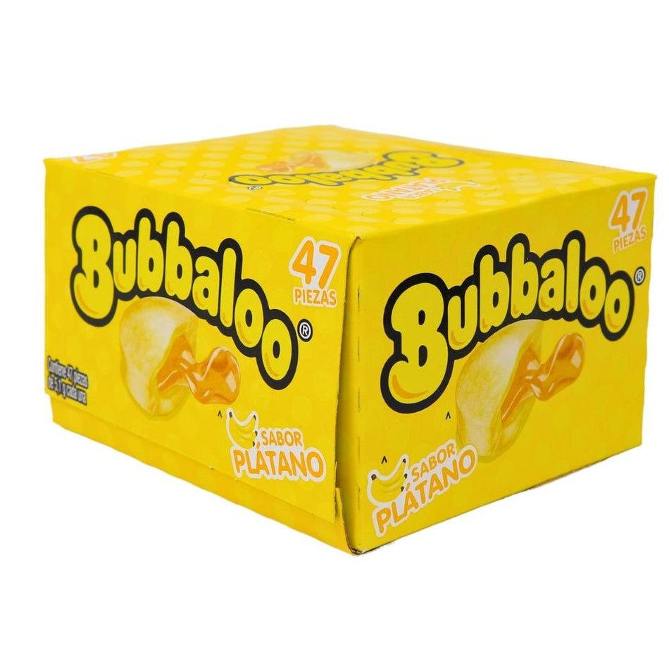 Bubbaloo Banana Liquid Filled Bubblegum - 47ct-Mexican Candy-Original Banana 