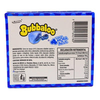 Bubbaloo Blueberry Liquid Filled Bubblegum - 47ct Nutrition Facts Ingredients-Mexican Candy-Made in Mexico 