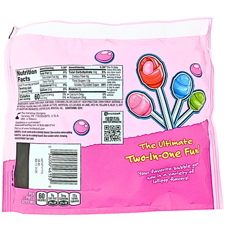 Bubble Yum Bubble Gum Filled Lollipops - 8.8oz