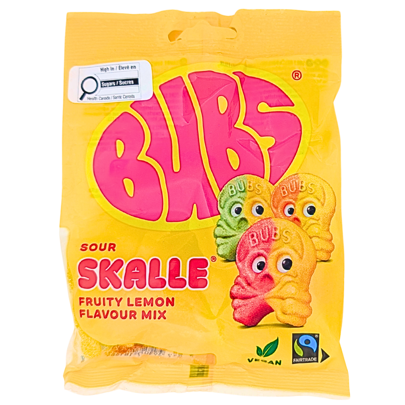 Bubs Sour Skull Fruity Lemon Mix - 90g