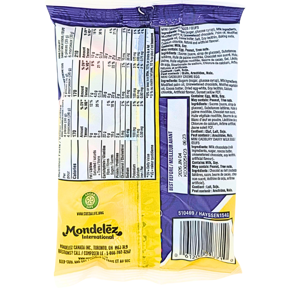 Cadbury Assorted Mini Eggs - 154g