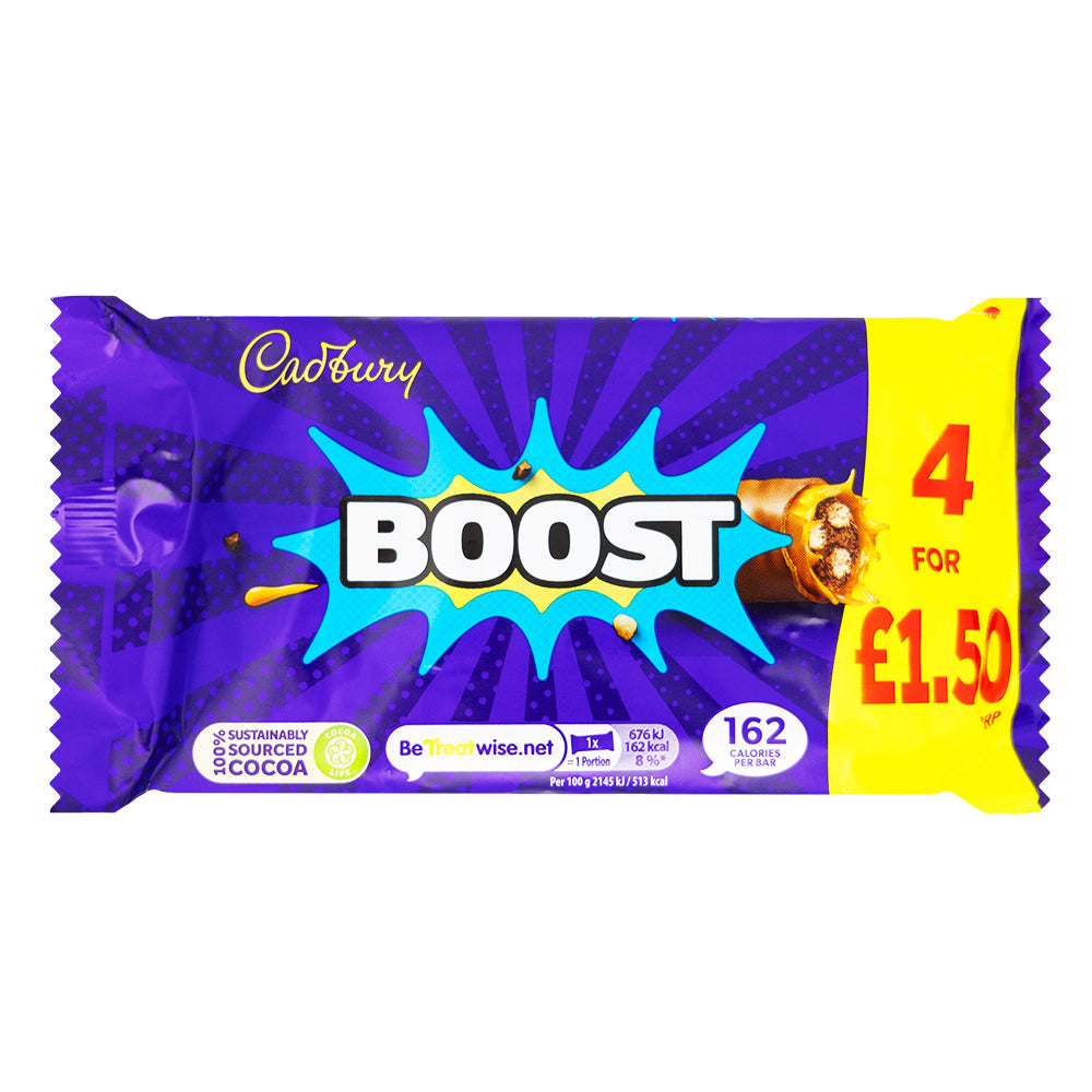 Cadbury Boost Bars - 126g 4pk (UK) | Candy Funhouse – Candy Funhouse US