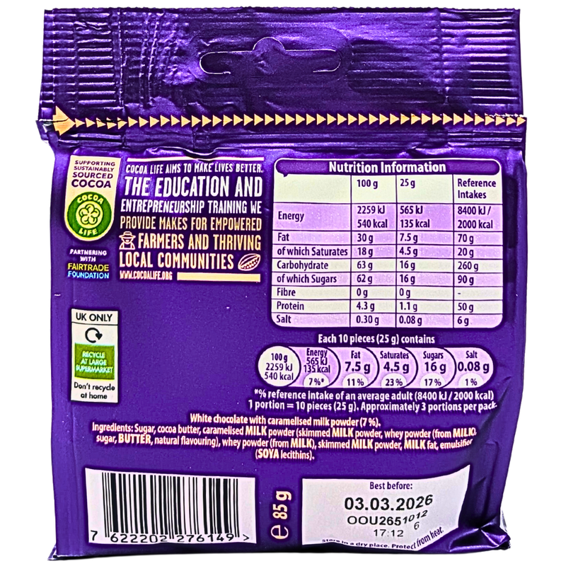 Cadbury Caramilk Buttons (UK) - 85g