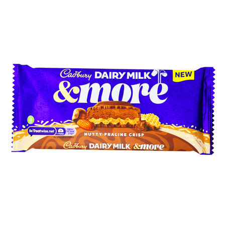 Cadbury Dairy Milk & More Nutty Praline Crisp - 180g