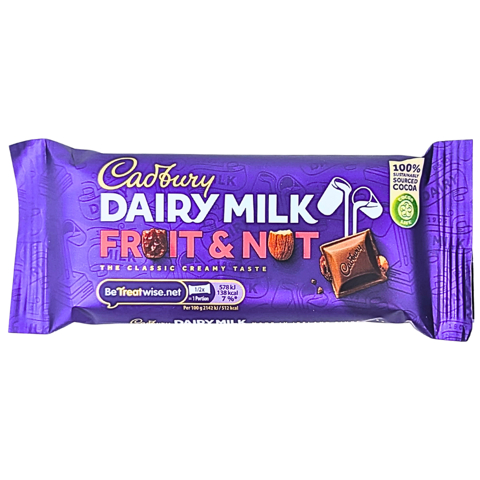 Cadbury Dairy Milk Fruit & Nut (Ireland) - 54g