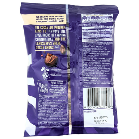 Cadbury Dairy Milk Marvellous Creations Chocolate Bites (Australia) - 120g