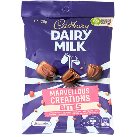 Cadbury Dairy Milk Marvellous Creations Chocolate Bites (Australia) - 120g