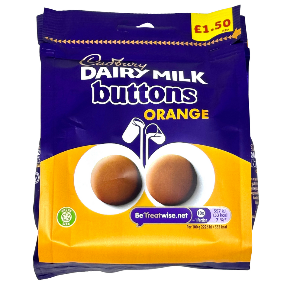 Cadbury Dairy Milk Giant Buttons Orange (UK) - 85g