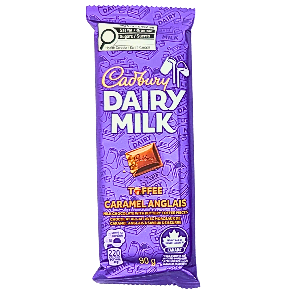 Cadbury Dairy Milk Toffee Bar - 90g