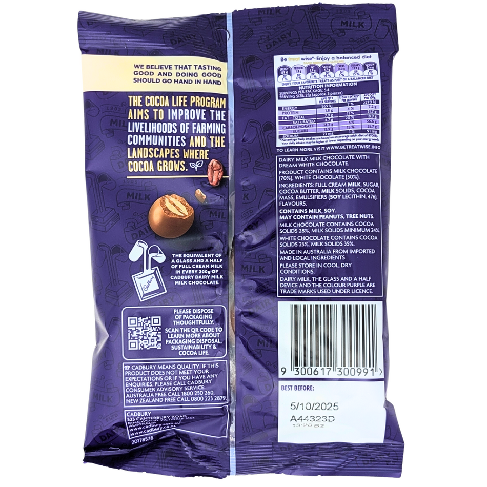 Cadbury Dairy Milk Top Deck Bites (Australia) - 135g