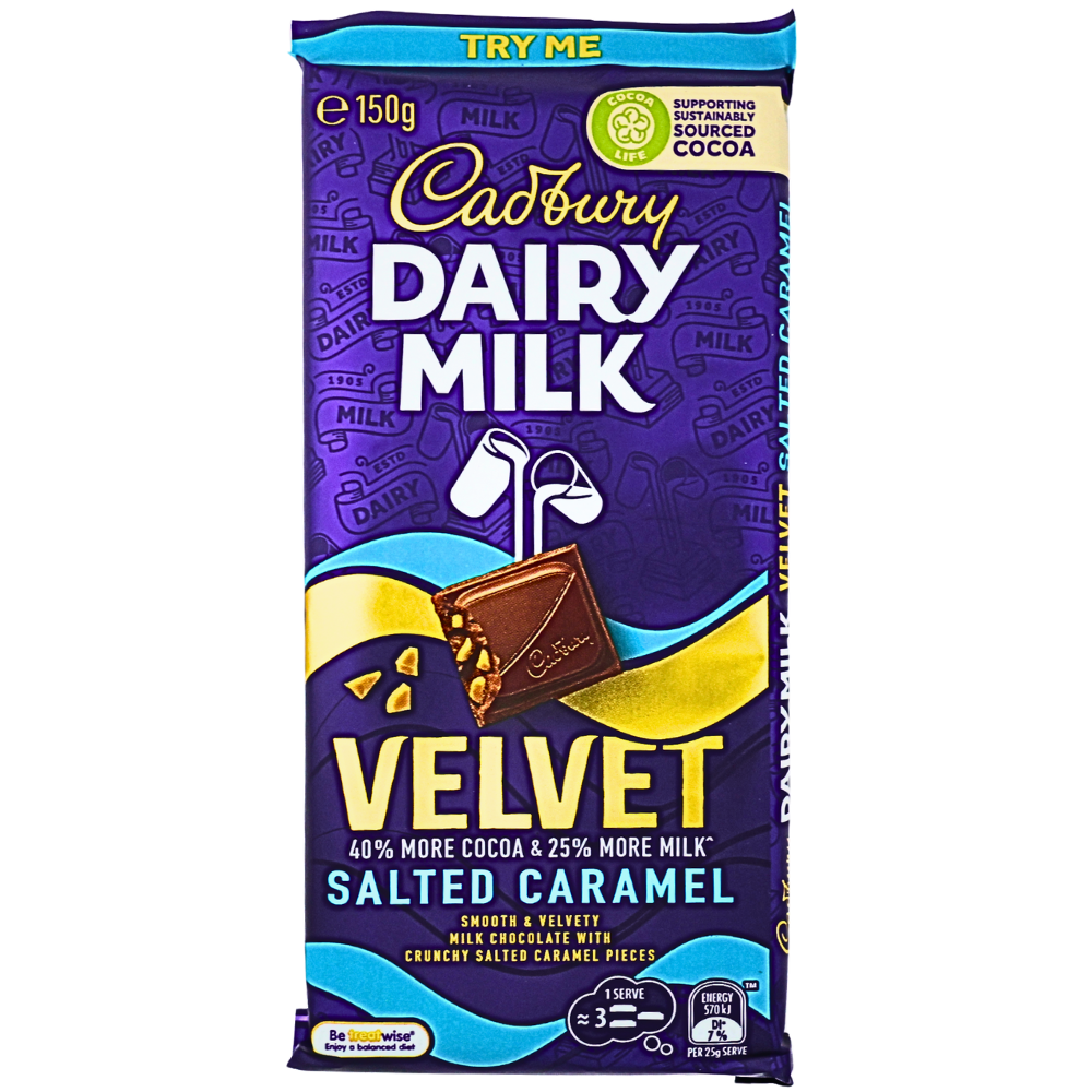 Dairy Milk Velvet Salted Caramel (Aus) - 150g