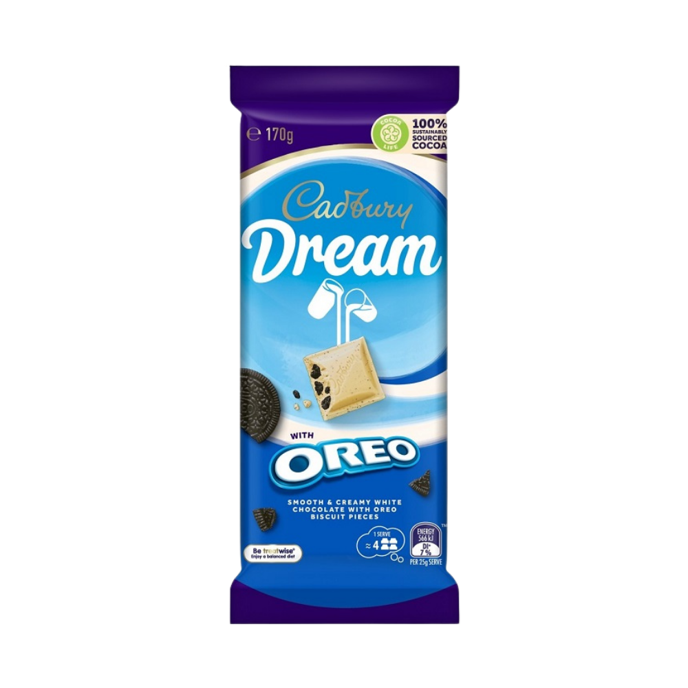 Cadbury Dream Raspberry Cadbury Dream With Oreo (Australia) - 170g | Candy Funhouse – Candy ...