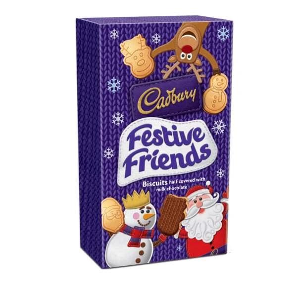 Cadbury Festive Friends Biscuits UK - 150g-Cadbury-British chocolate-Christmas chocolate 